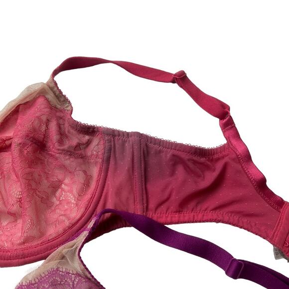 2 Wacoal Bras Retro Chic Full Figure Underwire 855186 Lace Women's 36DD Unpadded - Picture 10 of 12